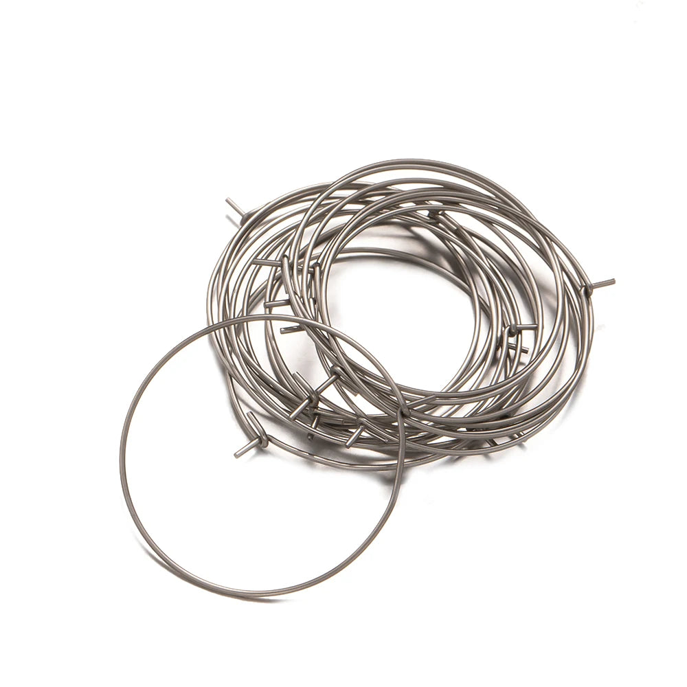 50Pcs 316 Stainless Steel 15 20 30 40mm Gold Silver Color Hoops Earrings Big Circle Ear Hoops Earrings Wires DIY Jewelry Making