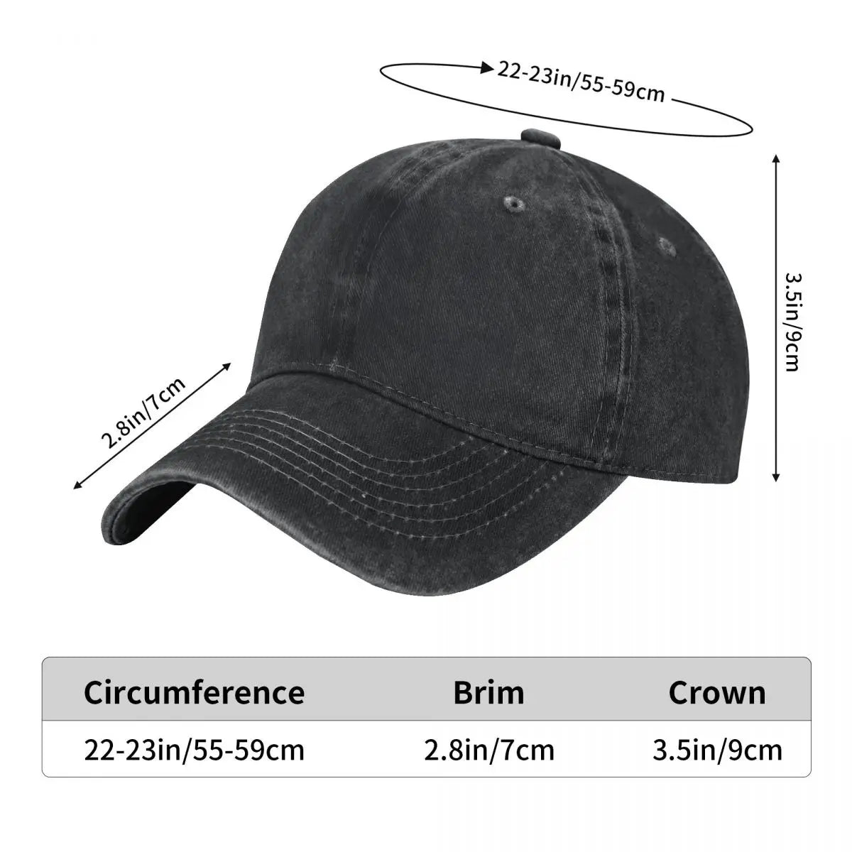 Money Talks Dollar Pattern Graphic Print Cotton Baseball Cap Washed Hat Set Daily Style Adjustable Headwear