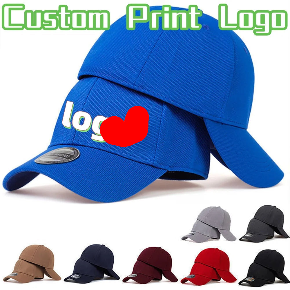 Customized Printed Logo Fully Sealed Baseball Cap Duck Tongue Hats Men's And Women's Fashion Outdoor Sports Sun Protection Caps